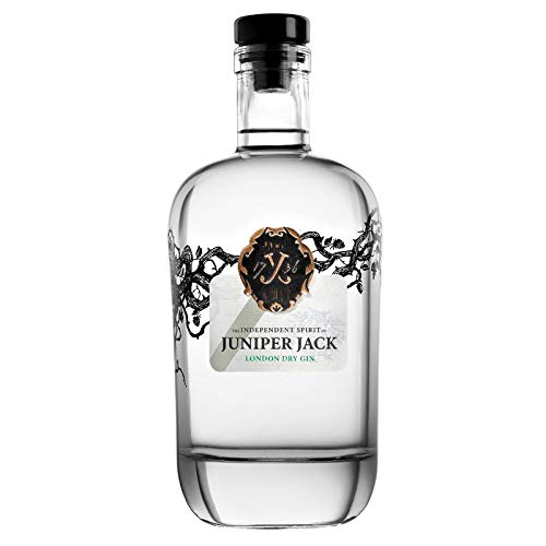 Juniper Jack Gin 1 x 0,1 l Flasche | London Dry Gin mit kräftigem Wacholder Aroma | Botanicals mit Noten von Zitrusfrüchten, Wermut und Koriander | handcrafted Gin | 46,5% vol. alc.