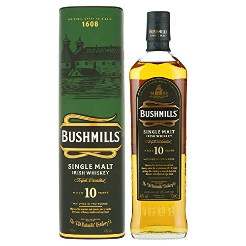 Bushmills Malt Single Malt Irish Whiskey im Alter von 10 Jahren 700ml Pack (70cl)