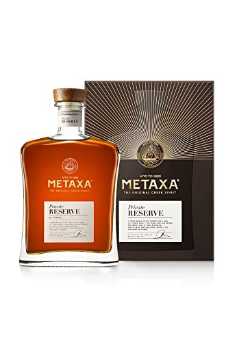 Metaxa Private Reserve mit 40% vol. | Premium-Brandy aus Griechenland in hochwertiger Geschenkverpackung | Perfektes Geschenkset für Metaxa-Liebhaber (1 x 0,7l)