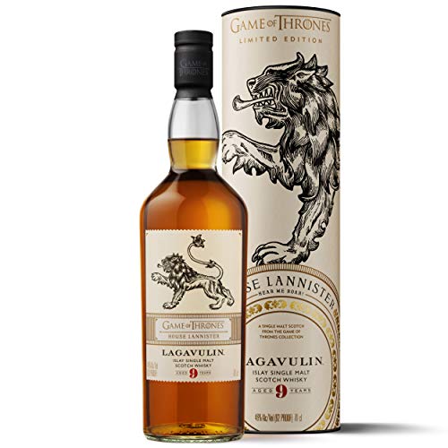 Lagavulin 9 Jahre Single Malt Scotch Whisky – Haus Lannister Game of Thrones Limitierte Edition (1 x 0.7 l)