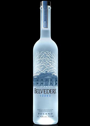 Belvedere Vodka 1 x 0,7l Flasche – Night Sabre – die Editionsflasche mit integrierter LED Beleuchtung – LEUCHTET IM DUNKELN