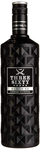 Three Sixty Vodka Black 42 0,7 Liter (42%-VOL)