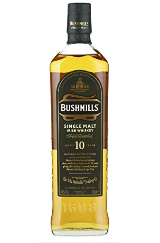 Bushmills 10 Jahre Single Malt Irish Whiskey, 2er Pack (2 x 0.7 l)