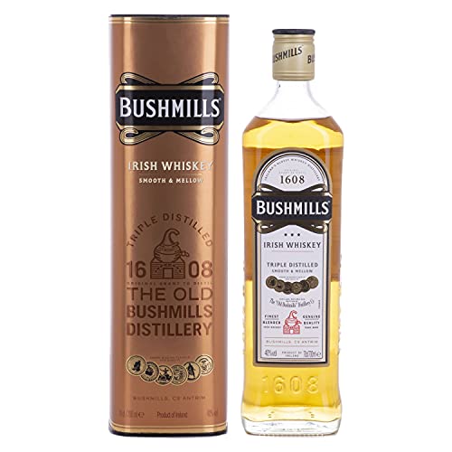 Bushmills Triple Distilled Original Irish Whiskey 40%, Volume – 0.7 l in Geschenkbox