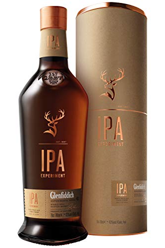 Glenfiddich IPA Experiment Single Malt Scotch Whisky mit Geschenkverpackung (1 x 0.7 l) – limitierte Premium-Auflage in Indian Pale Ale Fässern gereift