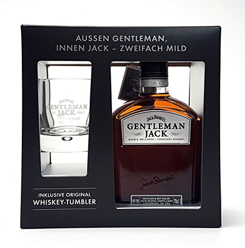 Jack Daniels Gentleman Jack 0,7l 700ml (40% Vol) + Tumbler 2/4cl geeicht