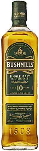 Bushmills 10 Jahre Single Malt Irish Whiskey, 700ml