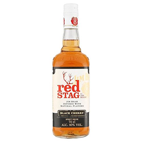 Jim Beam Bourbon Red Stag Black Cherry 70cl – (Packung mit 6)