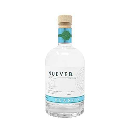 Tequila Nueve B Blanco – Premium Tequila aus 100% blauer Weber Agave – 38% vol. 0,7l Flasche
