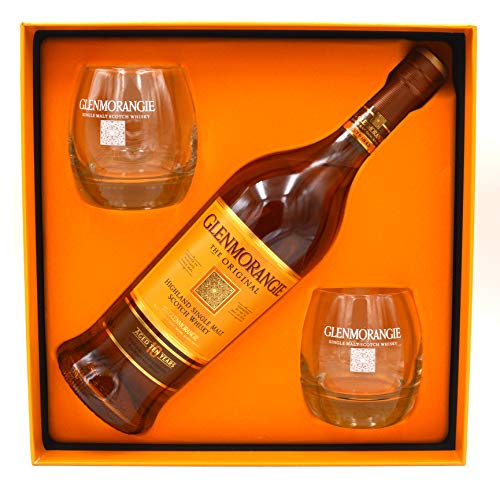 Glenmorangie Whisky Original 10 Jahre 0,7l inkl. 2 Gläser und Geschenkpackung – limitiert