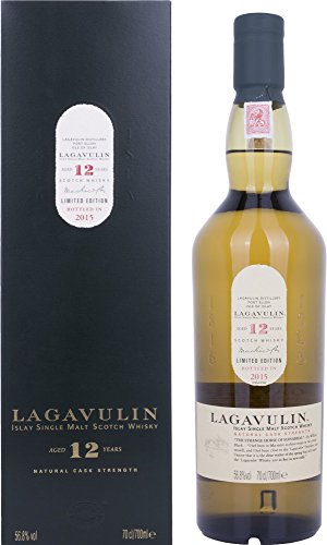 Lagavulin Single Malt 12 Years Old Natural Cask Strength Limited Edition 2015 + GB 56,8% Vol. 0,7 l