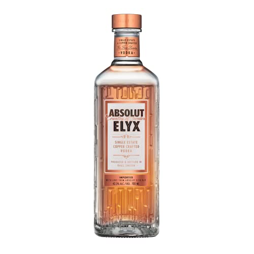 Absolut Elyx – Per Hand destillierter Luxus-Vodka aus Schweden – Premium-Vodka in edler Flasche – 1 x 0,7 l