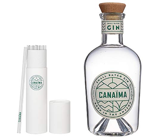 Canaima Small Batch Gin 0,7 Liter incl. 20 Glastrinkhalme