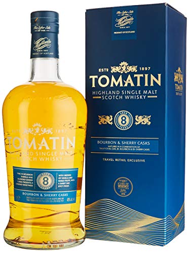Tomatin 8 Years Old Bourbon & Sherry Casks Whisky (1 x 1 l)