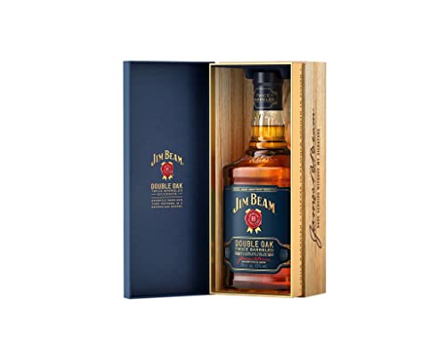 Jim Beam Double Oak Kentucky Straight Bourbon Whiskey, mit Geschenkverpackung, 43% Vol, 1 x 0,7l