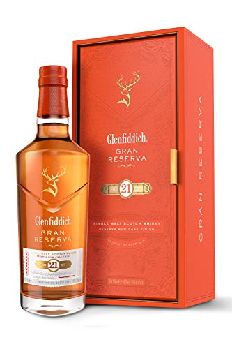 Glenfiddich Single Malt Scotch Whisky Reserva 21 Jahre mit Geschenkverpackung (1 x 0,7 l) – besondere Variante des meistverkauften Malt Sctoch Whisky der Welt