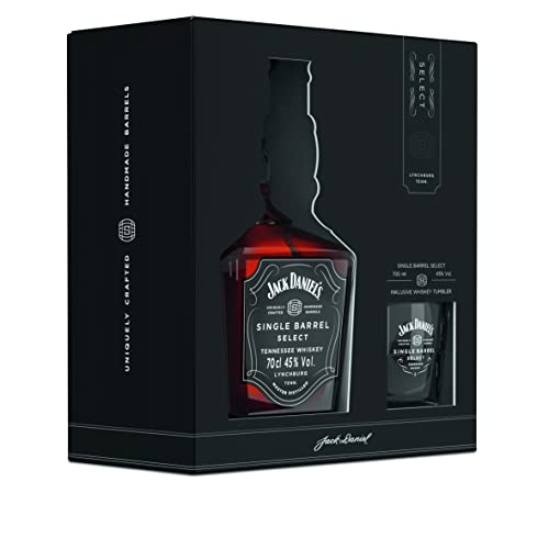 Jack Daniel‘s Single Barrel Select Tennessee Whiskey mit Nosing-Glas, Geschenkset Single Malt Whisky (1 x 0.7l)