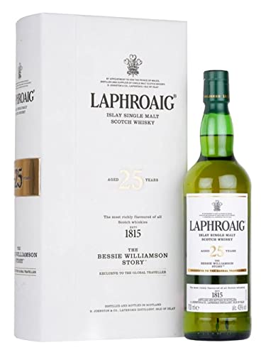 Laphroaig 25 Years Old THE BESSIE WILLIAMSON STORY Edition 2019 Whisky (1 x 0.7 l)