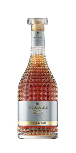 TORRES BRANDY 20 SUPERIOR BRANDY Hors d'Age (1x 0,7l) – spanischer Brandy aus der Weinbauregion Penedès – in statischer Lagerung gereift – 70cl mit 40% vol.