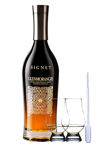 Glenmorangie Signet Single Malt Whisky 0,7 Liter + 2 Glencairn Gläser + Einwegpipette 1 Stück