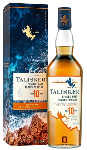 Talisker 10 Jahre | Single Malt Scotch Whisky | Isle of Skye | 0,7l. Flasche in Geschenkpackung