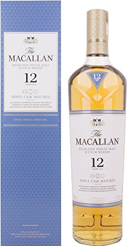 The Macallan 12 Years Old TRIPLE CASK MATURED mit Geschenkverpackung Whisky (1 x 0.7 l)