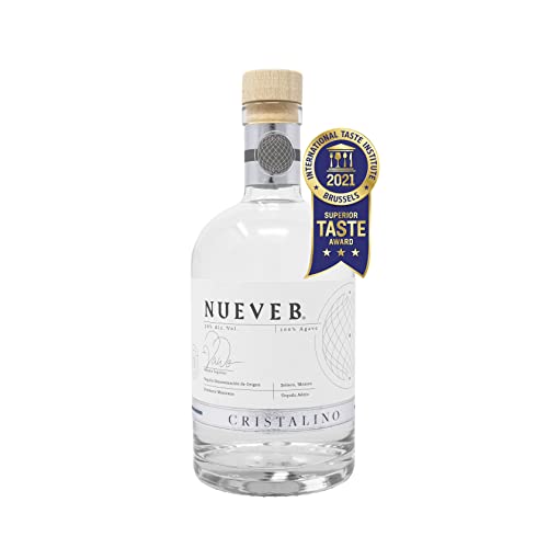 Tequila Nueve B Cristalino – Premium Tequila aus 100% blauer Weber Agave – 38% vol. 0,7l Flasche