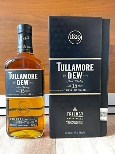 Tullamore D.E.W. Trilogy,15 years aged Irish Whiskey, triple distilled (small batch)