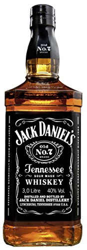 Jack Daniel's Old No.7 Tennessee Whiskey – 40% Vol. (1 x 3.0 l) / Durch Holzkohle gefiltert. Tropfen für Tropfen