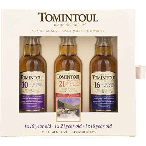 Tomintoul TRIPLE PACK (10 YO, 21 YO, 16 YO) Whisky ( x 0.15)