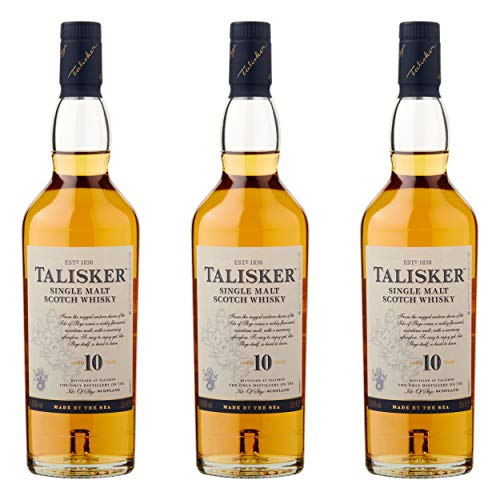 Talisker 10 Jahre, 3er, Single Malt, Schottland, Whisky, Scotch, Alkohol, Alkoholgetränk, Flasche, 45.8%, 200 ml, 677132