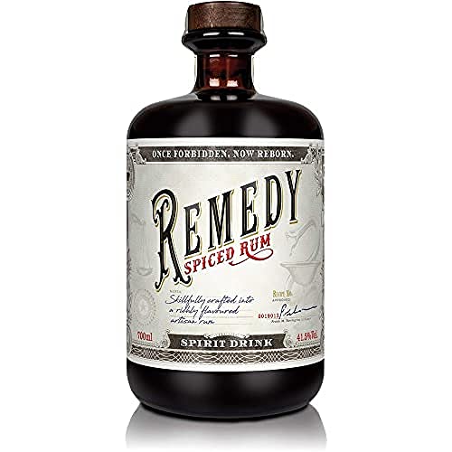 Remedy Rum Spiced Rum (1 x 0,7 l) – Gold Meinigers International Spirits Award 2019 – Feine Noten von u.a : Vanille, Orangenschalen